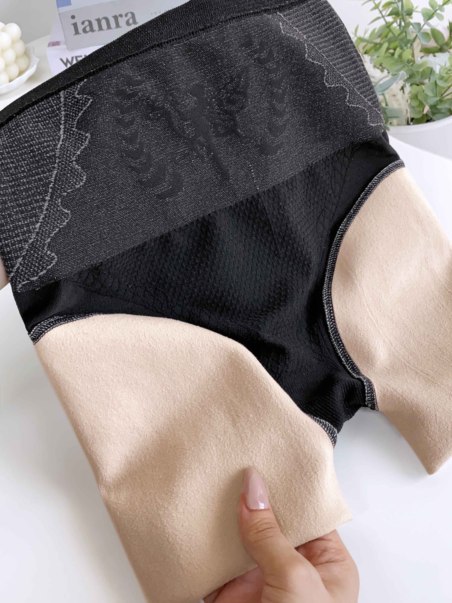 ChicMe ShapeLift Transparent Butt Lifting Tight Fleece Lined Tummy Control Thick High Waist Elasticity Thermal Pantyhose Warm Leggings