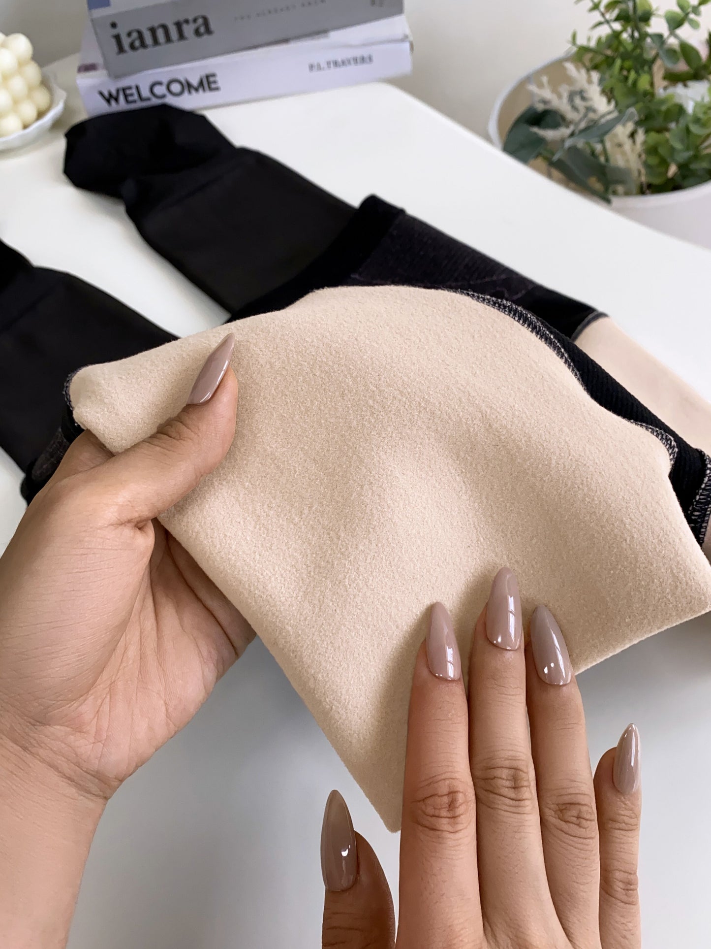 ChicMe ShapeLift Transparent Butt Lifting Tight Fleece Lined Tummy Control Thick High Waist Elasticity Thermal Pantyhose Warm Leggings