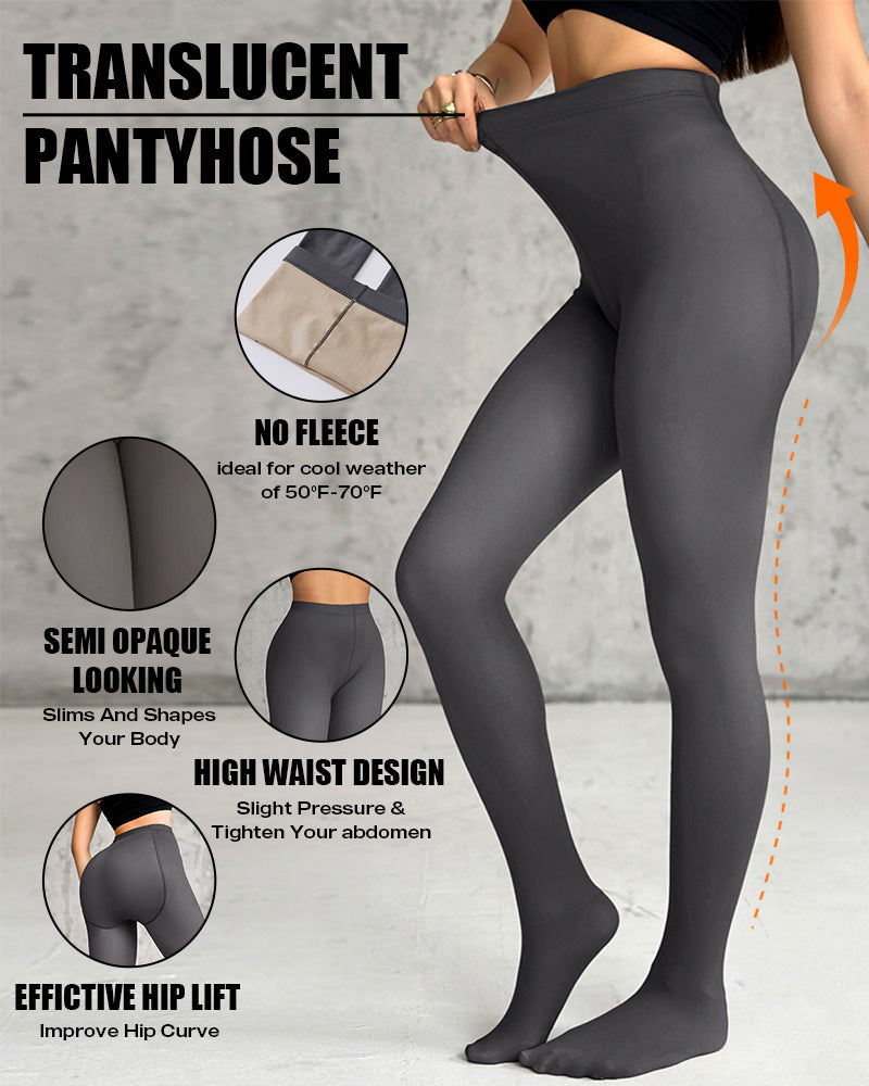 ChicMe ShapeLift 2 Piece No Fleece Lined Magic Tummy Control Leggings High Waisted Tight Pants 3 Shades (Size Regular/Large)