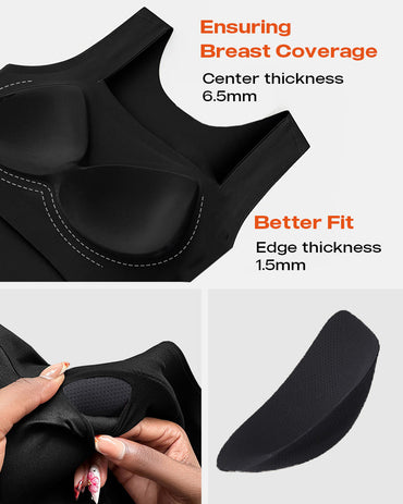 Chicme Contourx 2 Piece U Neck Shapewear Built In Bra Tank High Strechy Sleeveless Slim Fit Tops Camisole