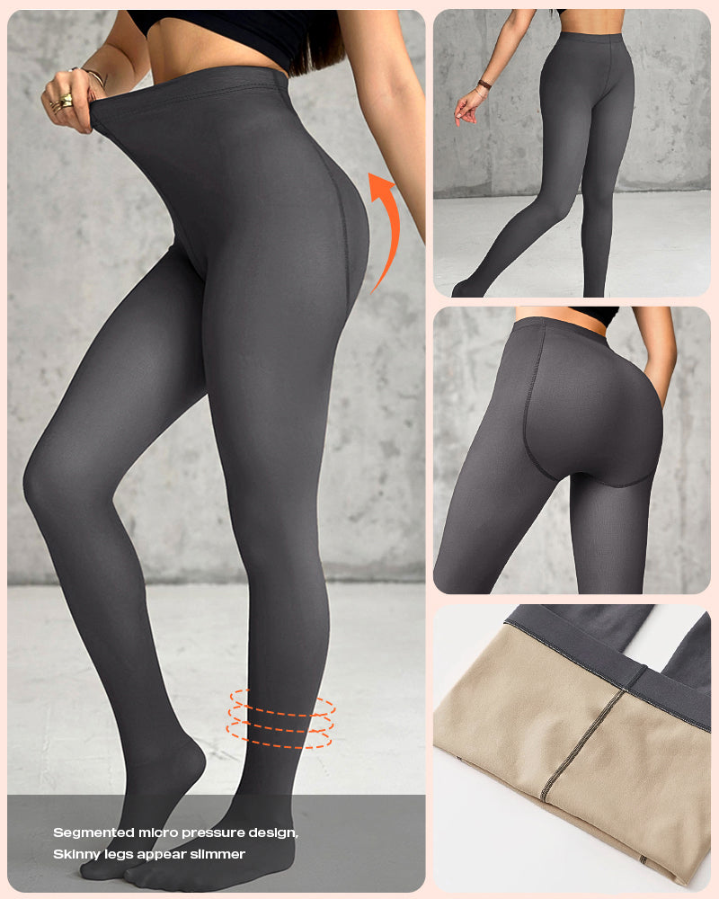 ChicMe ShapeLift 2 Piece No Fleece Lined Magic Tummy Control Leggings High Waisted Tight Pants 3 Shades (Size Regular/Large)