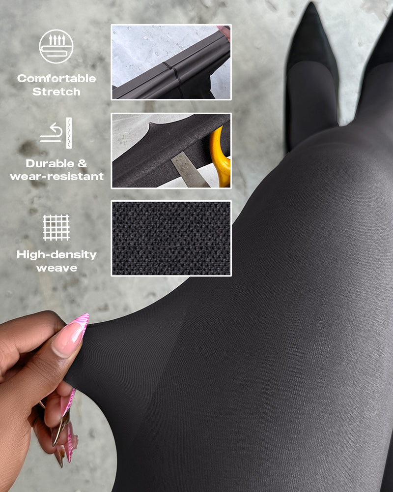 ChicMe ShapeLift 2 Piece No Fleece Lined Magic Tummy Control Leggings High Waisted Tight Pants 3 Shades (Size Regular/Large)