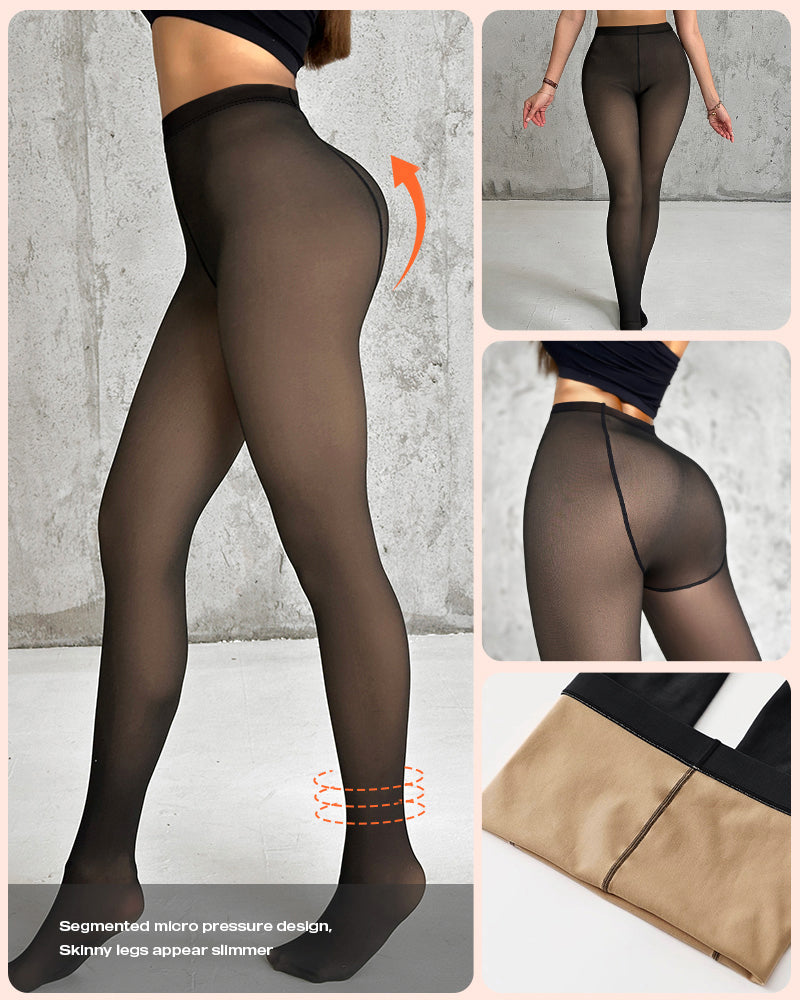 ChicMe ShapeLift 2 Piece No Fleece Lined Magic Tummy Control Leggings High Waisted Tight Pants 3 Shades (Size Regular/Large)