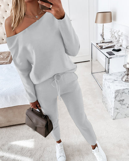 CHICMELIVE Womens Tracksuit Fall 2 piece Outfits Pants Set Travel Outfits