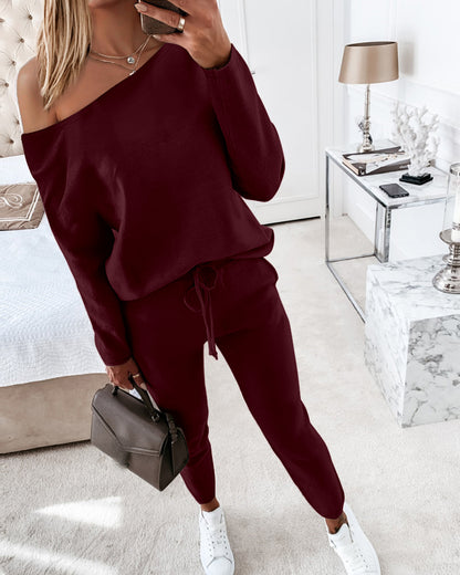 CHICMELIVE Womens Tracksuit Fall 2 piece Outfits Pants Set Travel Outfits