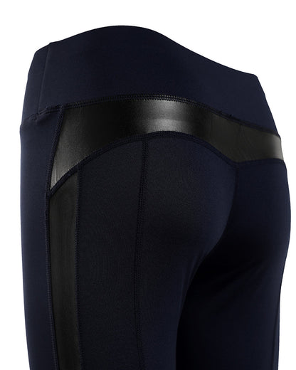 Sheer Mesh High Waist Tummy Control Butt Lift Elasticity Sporty Leggings Causal Active Pants