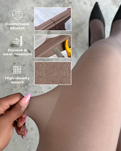 ChicMe ShapeLift 2 Piece No Fleece Lined Magic Tummy Control Leggings High Waisted Tight Pants 3 Shades (Size Regular/Large)