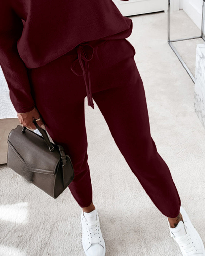 CHICMELIVE Womens Tracksuit Fall 2 piece Outfits Pants Set Travel Outfits