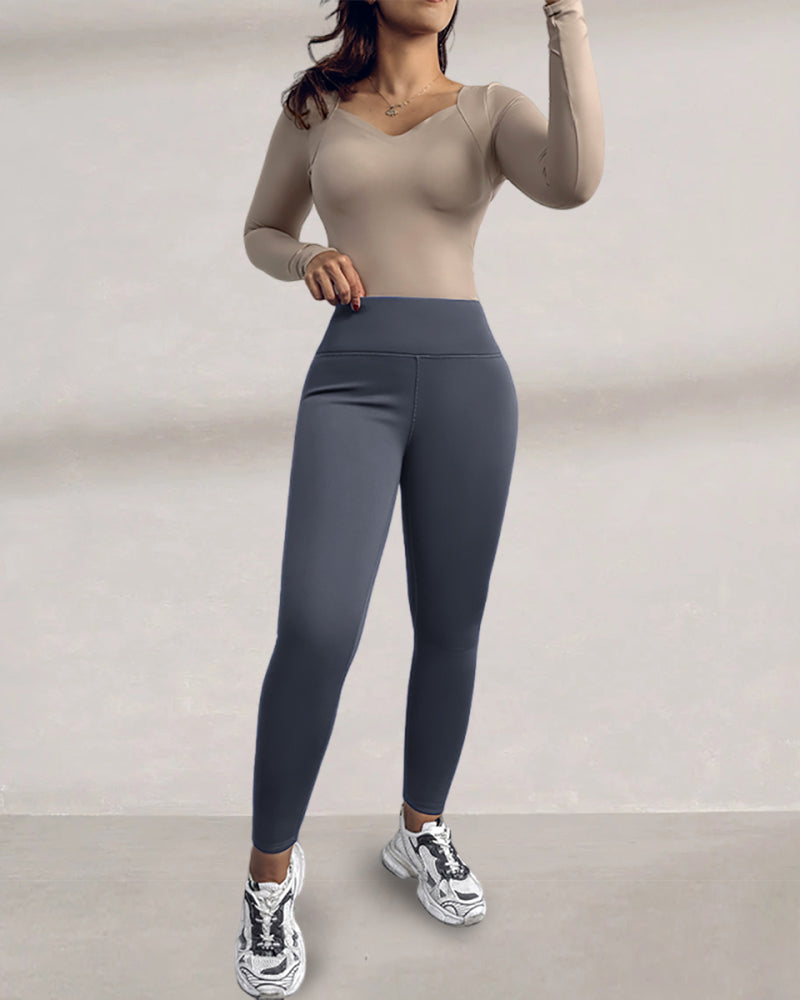 ChicMe ShapeLift Fleece Lined Active Pants Thick Soft Tummy Control Termal Warm Winter Shaping Pants