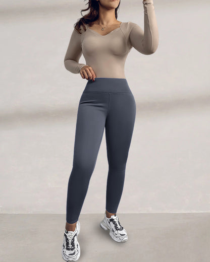 ChicMe ShapeLift Fleece Lined Active Pants Thick Soft Tummy Control Termal Warm Winter Shaping Pants