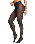 Women's Fleece Lined Tights Fake Translucent Warm Pantyhose High Waist Elastic Thermal Winter Stockings
