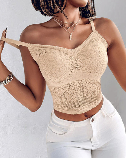 2-Pack Womens Lace V-Neck Adjustable Spaghetti Straps Bralette Camisoles Sexy Soft Crop Cami Top