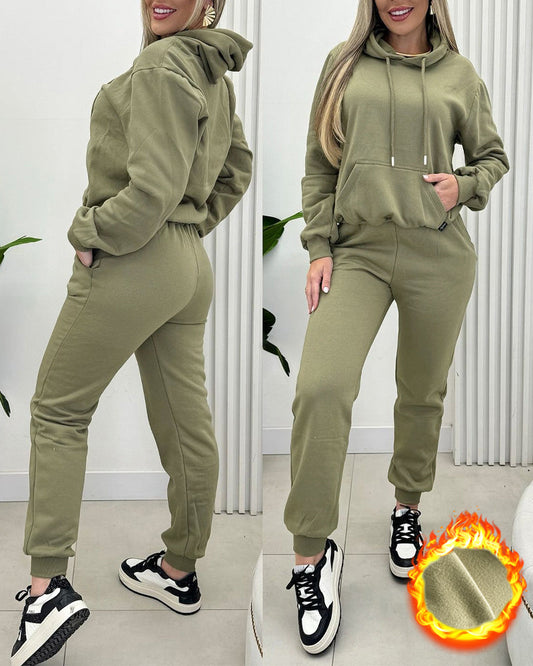Argyle Textured Button Down Side Slit Long Sleeve Fleece Teddy Coat Hooded Jacket Warm Outwear