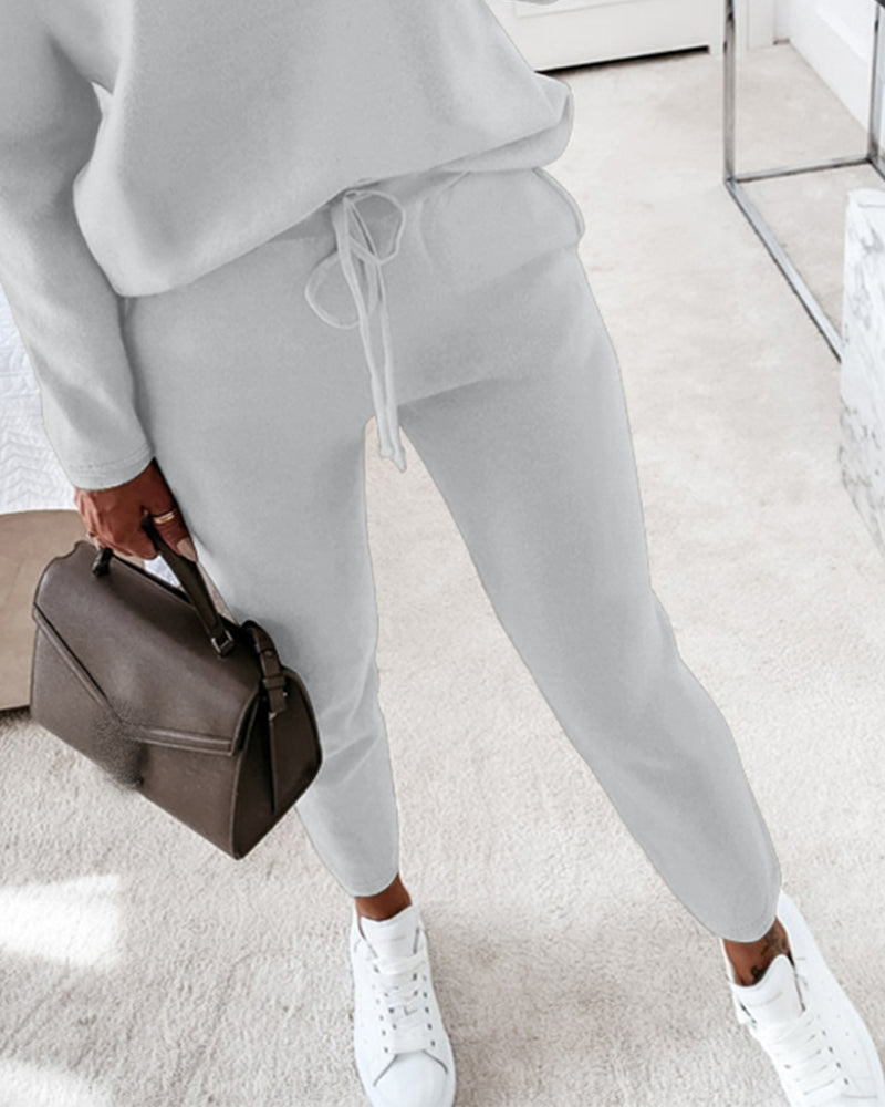 CHICMELIVE Womens Tracksuit Fall 2 piece Outfits Pants Set Travel Outfits