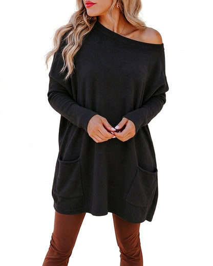 CHICMELIVE Oversized Sweaters for Women Casual Knit Pullover Tops Fall Outfits