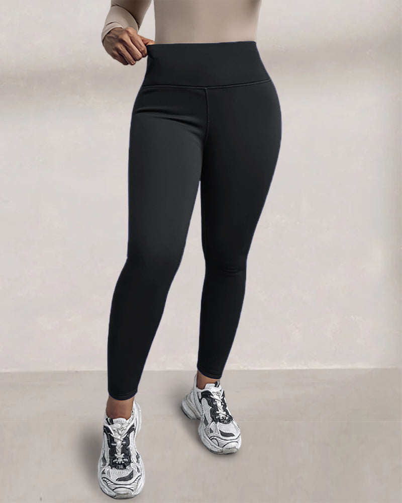 ChicMe ShapeLift Fleece Lined Active Pants Thick Soft Tummy Control Termal Warm Winter Shaping Pants