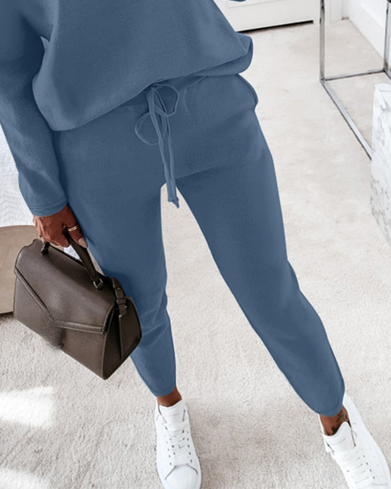 CHICMELIVE Womens Tracksuit Fall 2 piece Outfits Pants Set Travel Outfits