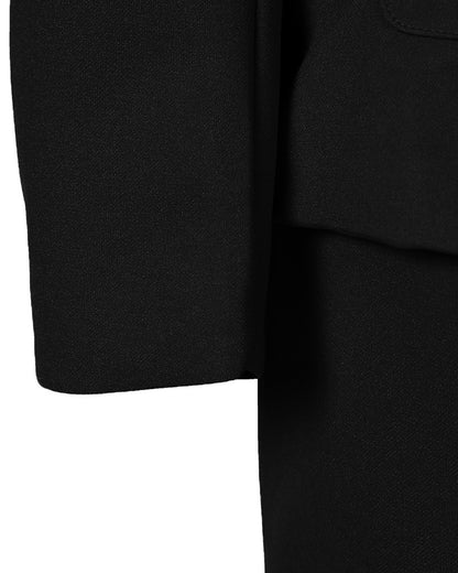 2 Pieces Outfit Shawl Collar Single Breasted Pockets Design Blazer Coat and Drawstring Elastic Waist Slim Fit Pants Set