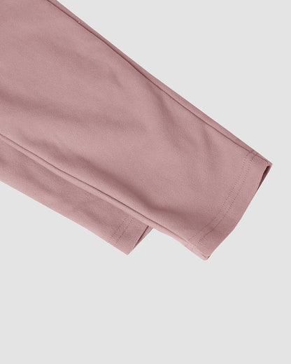2 Pieces Outfit Long Sleeve Skew Neck Pullover Top and Drawstring Elastic Waist Slim Fit Pants Set