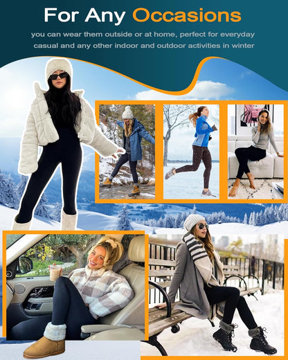 ChicMe ShapeLift Fleece Lined Active Pants Thick Soft Tummy Control Termal Warm Winter Shaping Pants