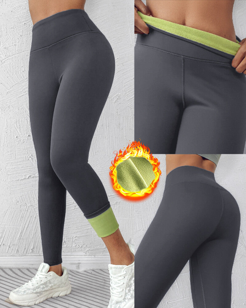 ChicMe ShapeLift Fleece Lined Active Pants Thick Soft Tummy Control Termal Warm Winter Shaping Pants
