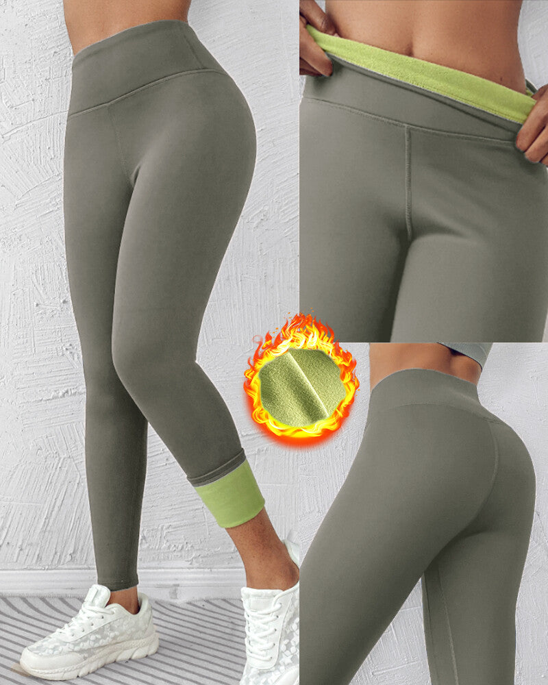 ChicMe ShapeLift Fleece Lined Active Pants Thick Soft Tummy Control Termal Warm Winter Shaping Pants